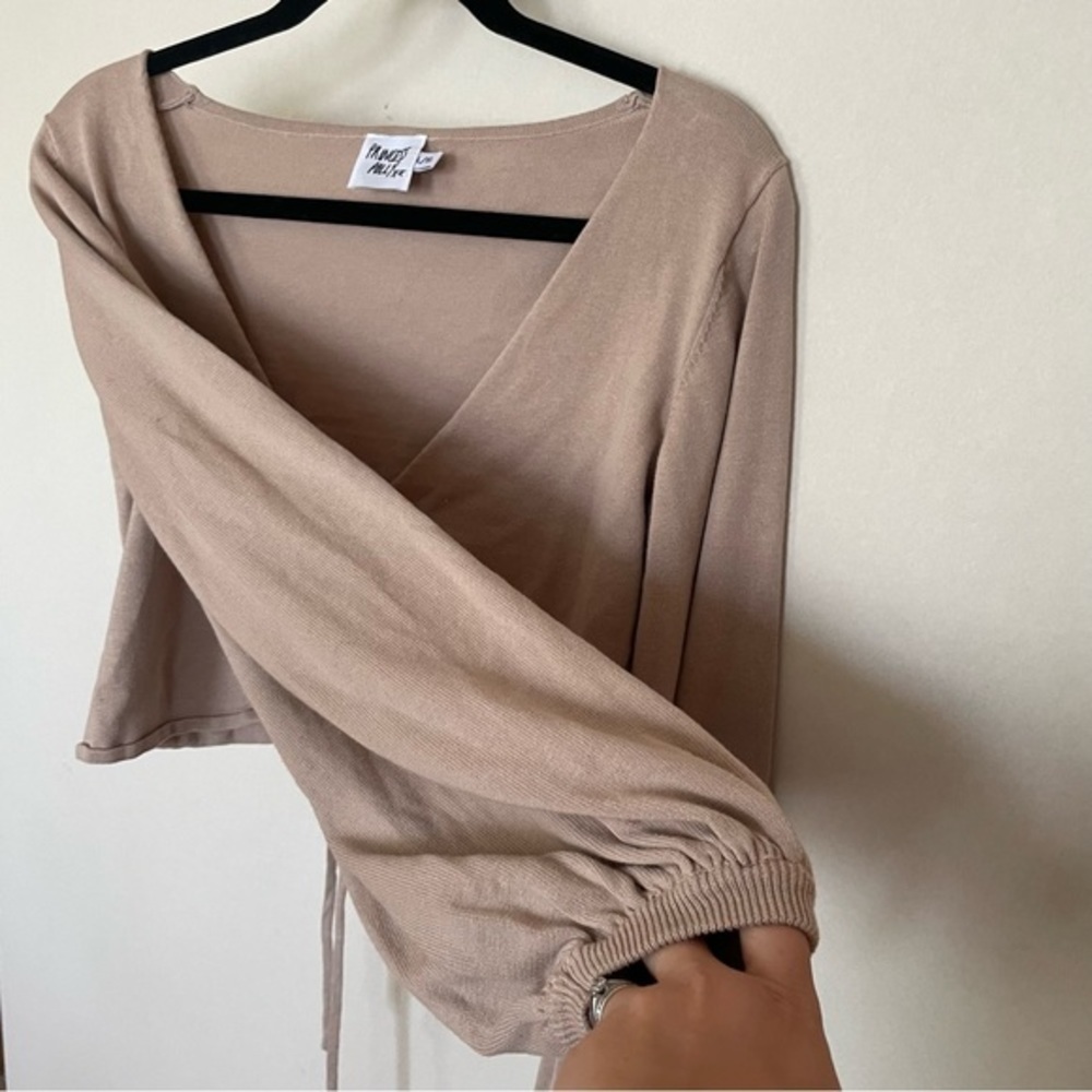 Princess Polly Ruched Drawstring Crop Top L XL - Picture 6 of 6